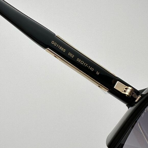 GUCCI Sunglasses GG1188S 002 Black/Grey Unisex NEW main image 8